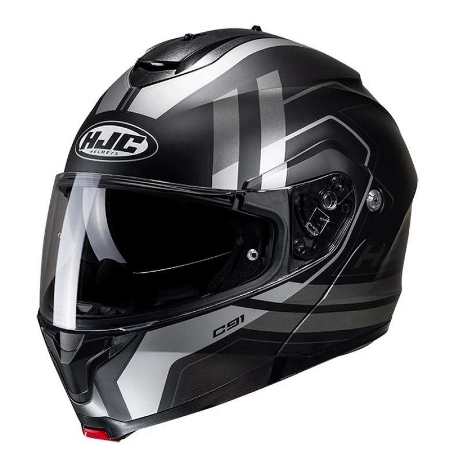 Helmets * | Cheapest Plastic Hjc C91 Octo Modular Helmet Grey Black