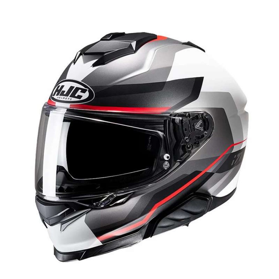 Helmets * | Wholesale Plastic Hjc I71 Nior Helmet Red Grey