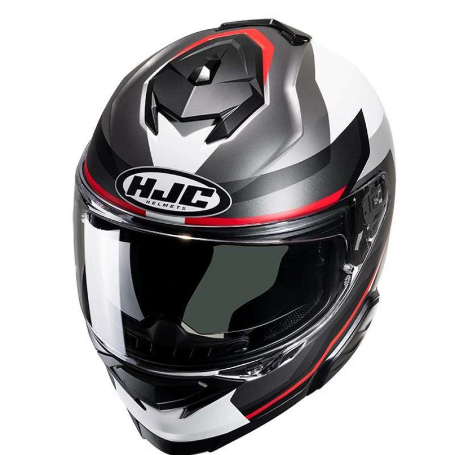 Helmets * | Wholesale Plastic Hjc I71 Nior Helmet Red Grey