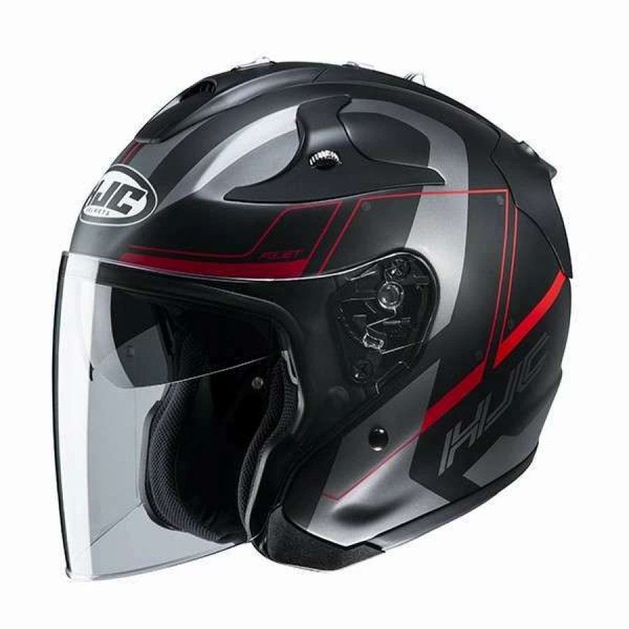 Helmets * | Promo Fiber Hjc Fg Jet Komina Helmet Red