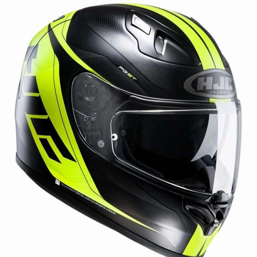 Helmets * | Deals Fiber Hjc Fg St Crono Mc4Hsf Yellow