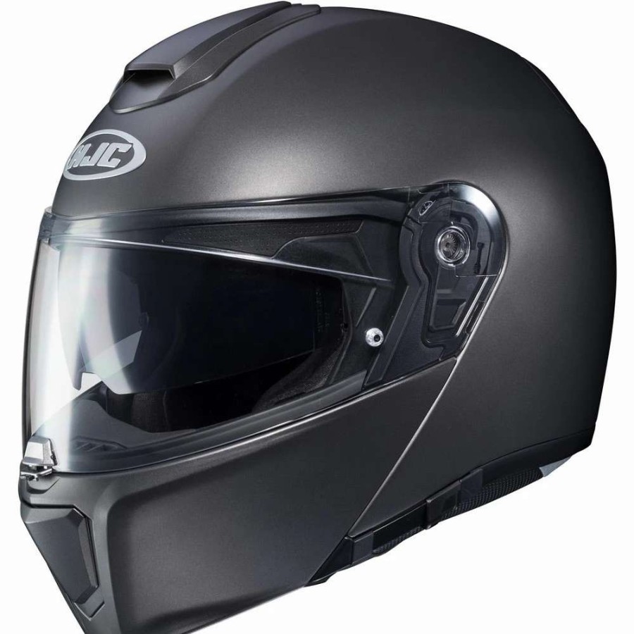 Helmets * | Best Deal Fiber Hjc Rpha 90S Modular Helmet Matt Titanium