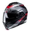 Helmets * | Cheapest Plastic Hjc C91 Karan Modular Helmet Red Grey