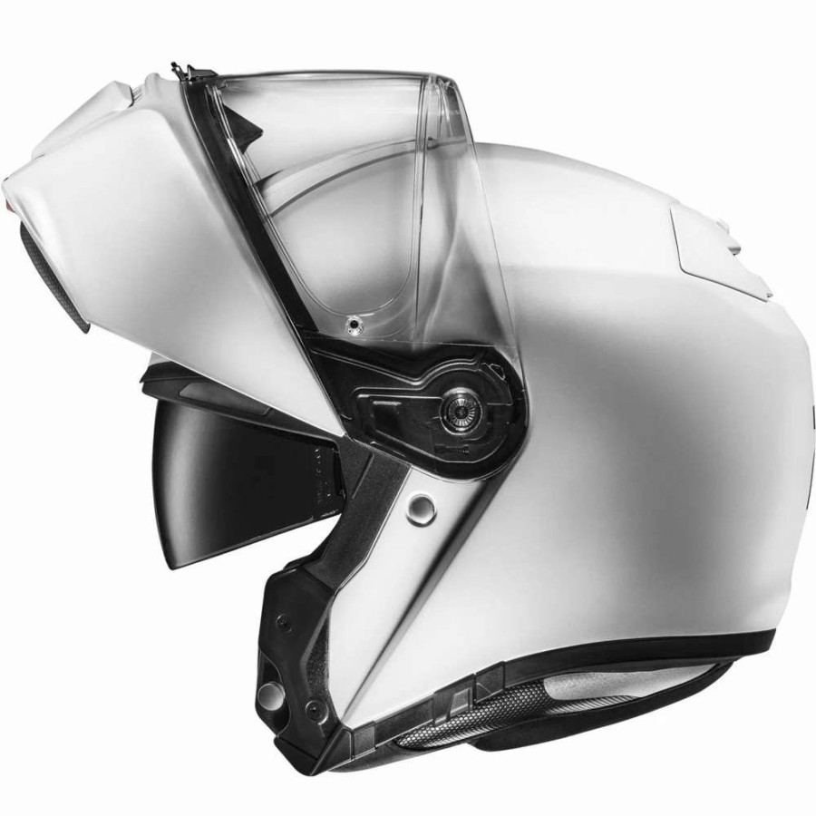 Helmets * | Brand New Fiber Hjc Rpha 90S Modular Helmet Matt White