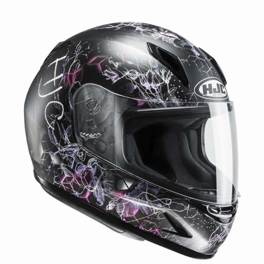 Helmets * | Brand New Plastic Hjc Cl-Y Vela Youth Purple Black