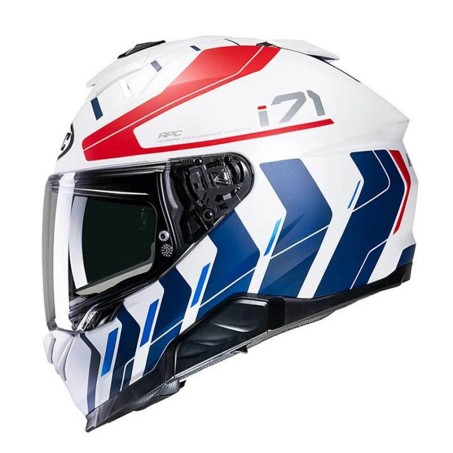 Helmets * | Best Reviews Of Plastic Hjc I71 Simo Helmet Blue Red