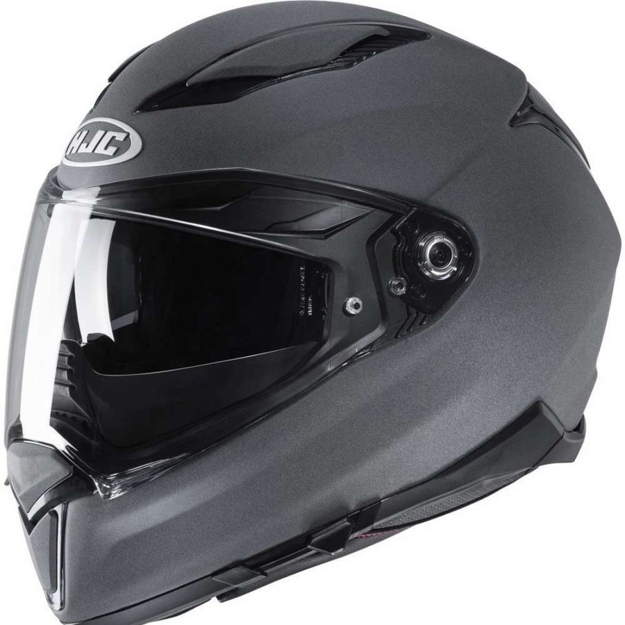 Helmets * | Promo Fiber Hjc F70 Helmet Stone Grey