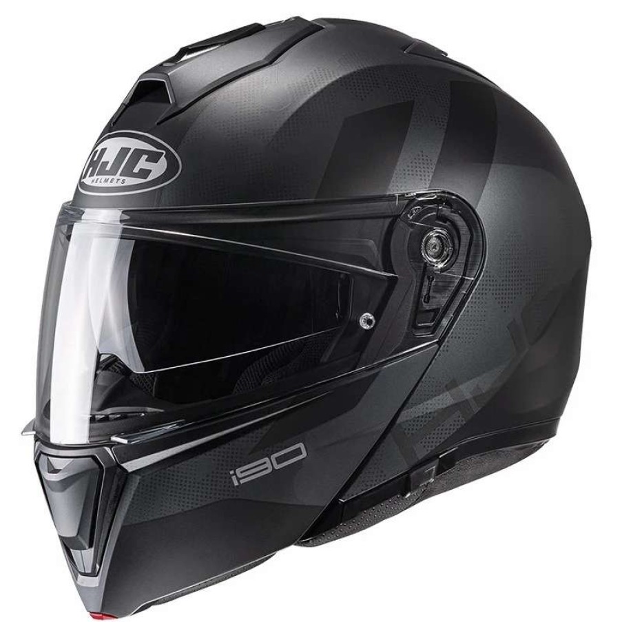 Helmets * | Budget Plastic Hjc I90 Syrex Modular Helmet Grey Black