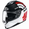 Helmets * | Best Reviews Of Plastic Hjc C70 Curves Helmet White Red