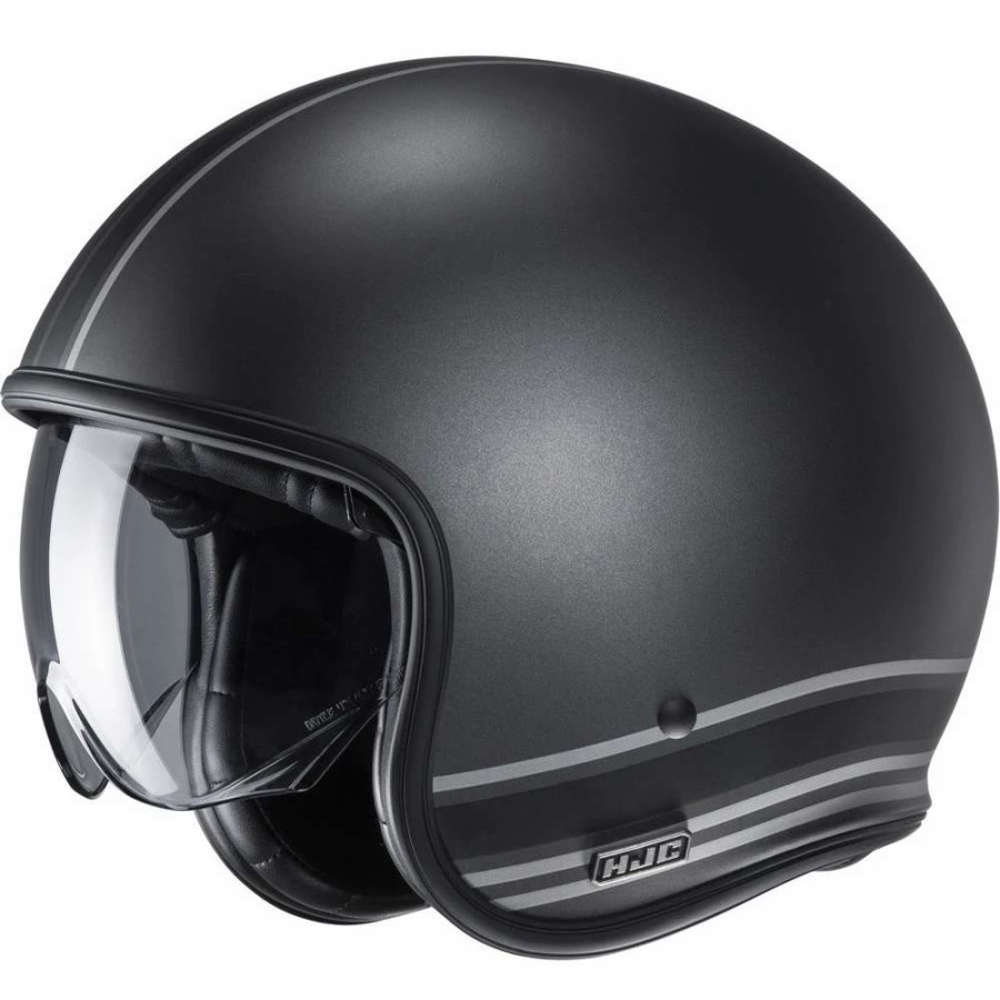 Helmets * | Hot Sale Custom Hjc V30 Senti Helmet Black Silver