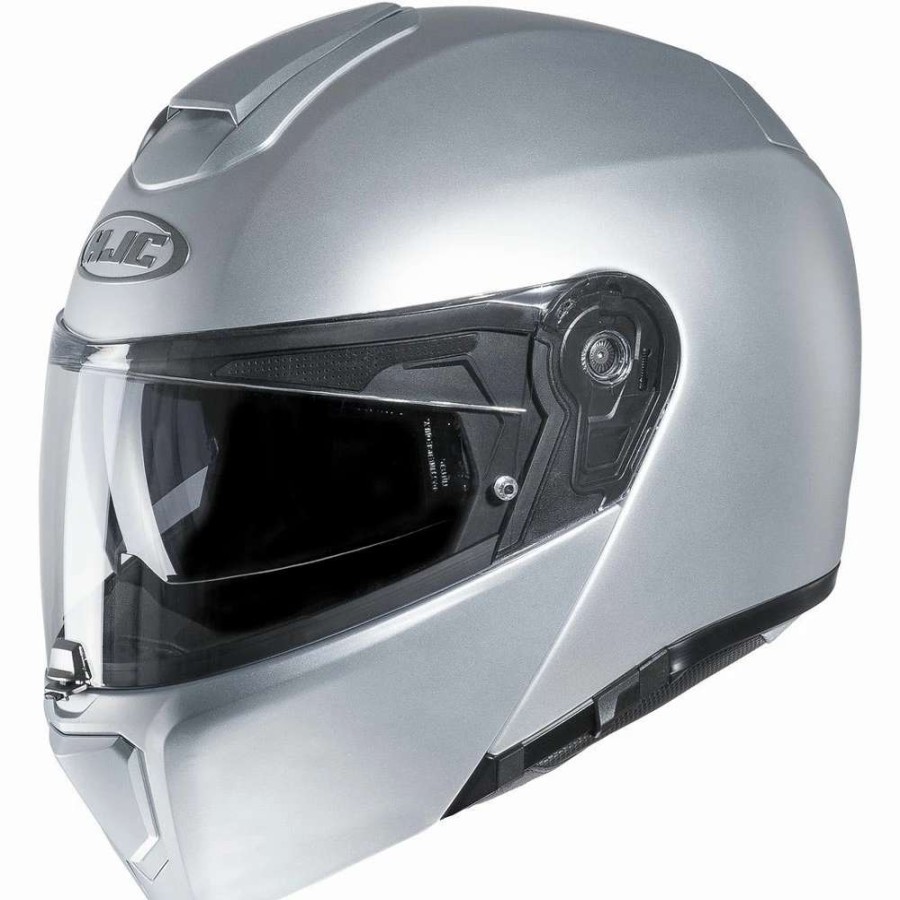 Helmets * | Cheapest Fiber Hjc Rpha 90S Modular Helmet Matt Silver