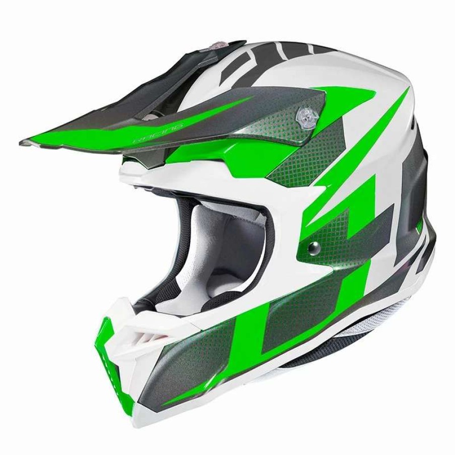 Helmets * | Wholesale Plastic Off Road Helmet Hjc I50 Argos Green