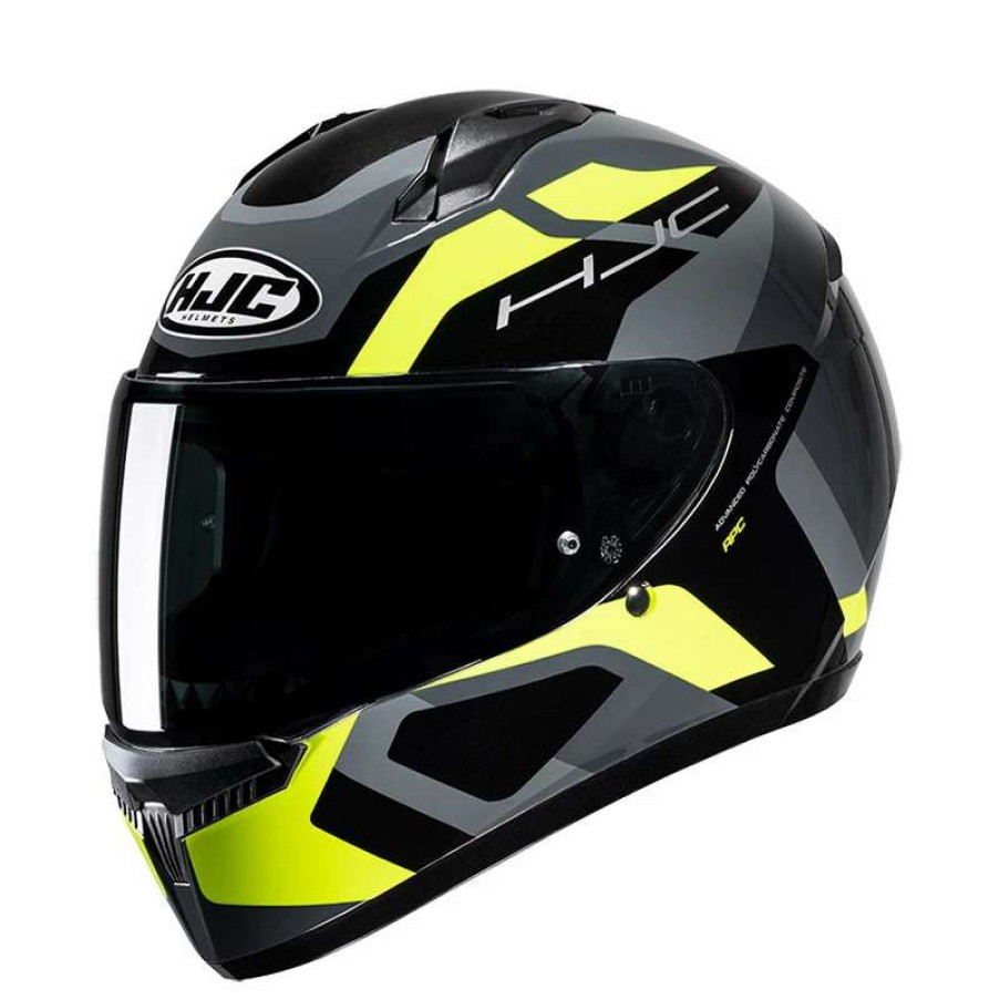 Helmets * | Cheap Plastic Hjc C10 Tins Helmet Yellow Black