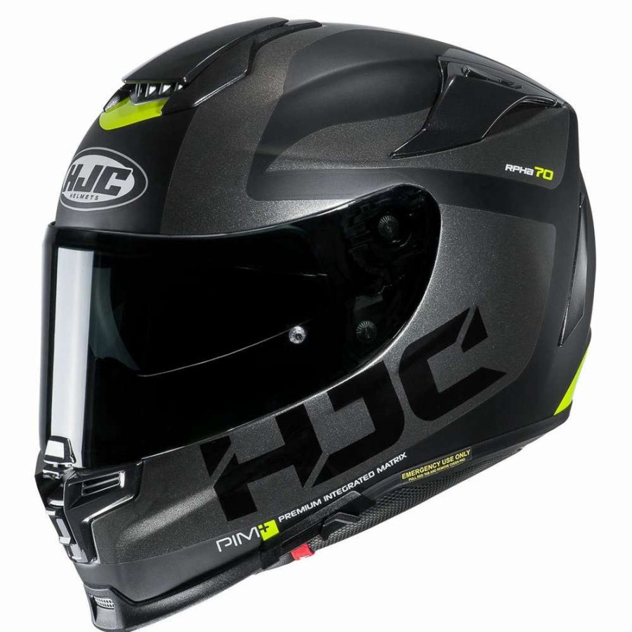 Helmets * | Promo Fiber Full Face Helmet Hjc Rpha 70 Balius Black