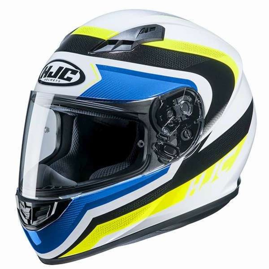 Helmets * | Best Reviews Of Plastic Hjc Cs-15 Rako Helmet Blu Yellow