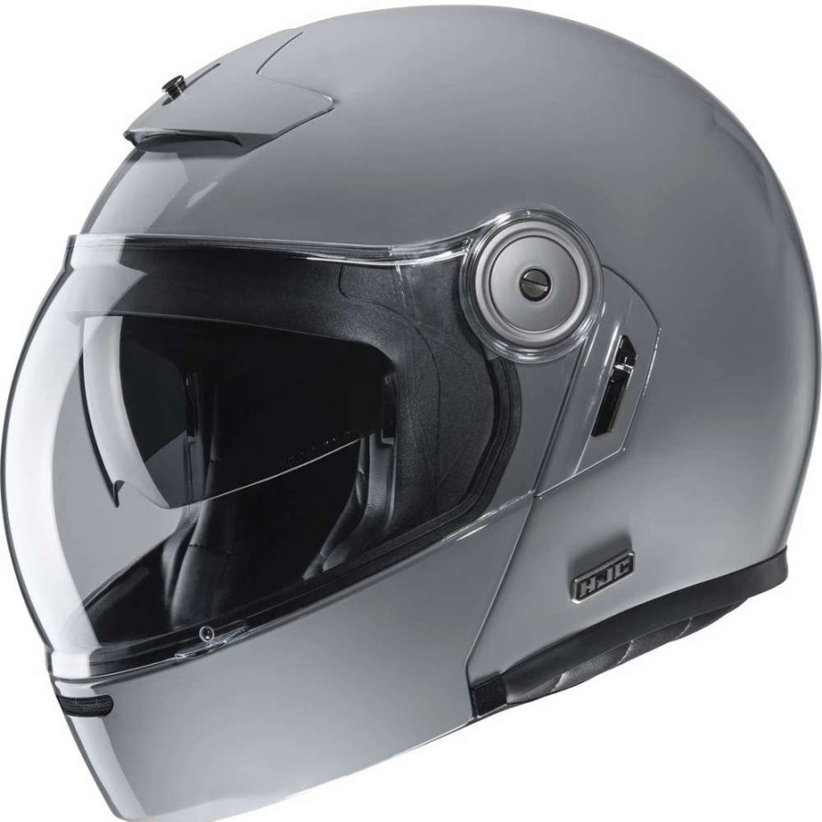 Helmets * | Promo Fiber Hjc V90 Modular Helmet Nardo Grey