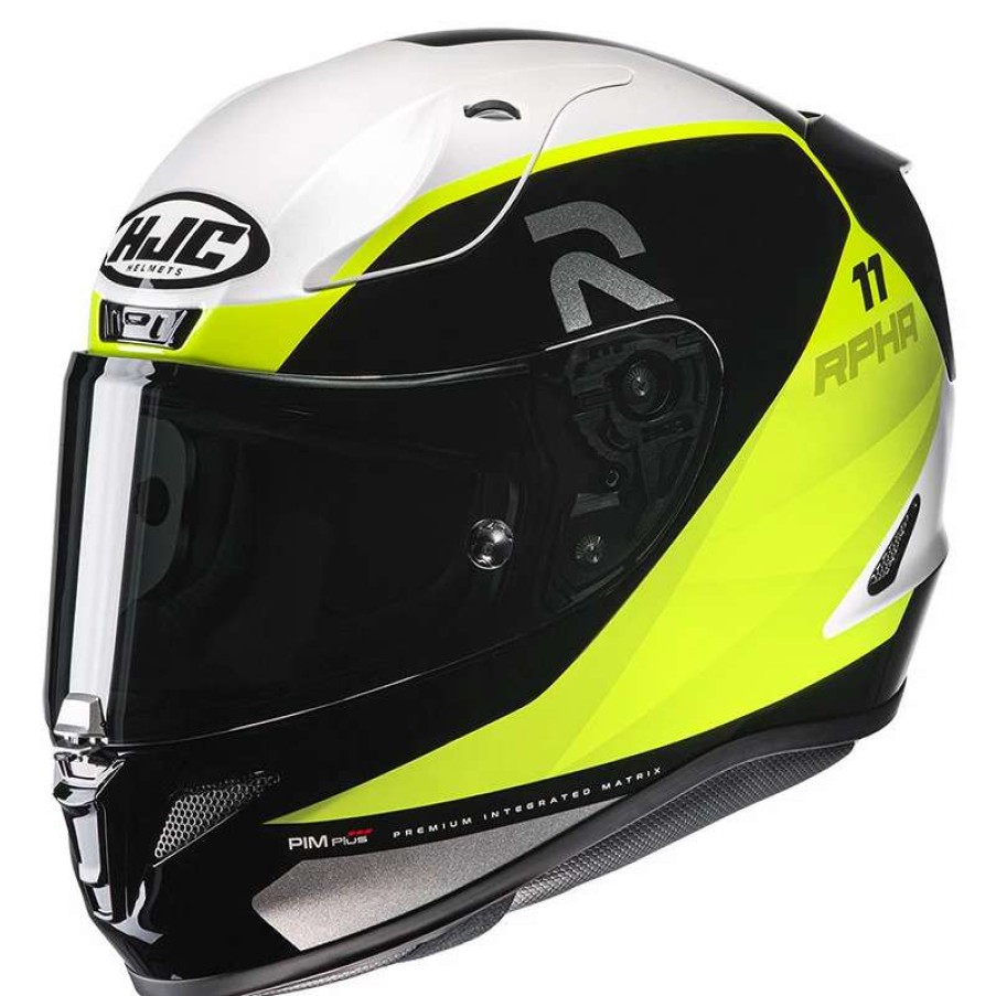 Helmets * | Wholesale Fiber Hjc Rpha 11 Texen Helmet Yellow