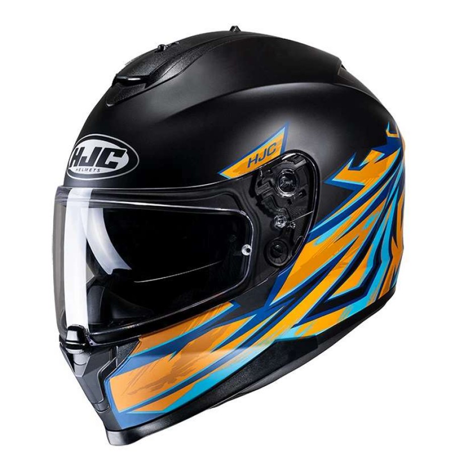 Helmets * | Brand New Plastic Hjc C70 Pentas Helmet Orange Blue