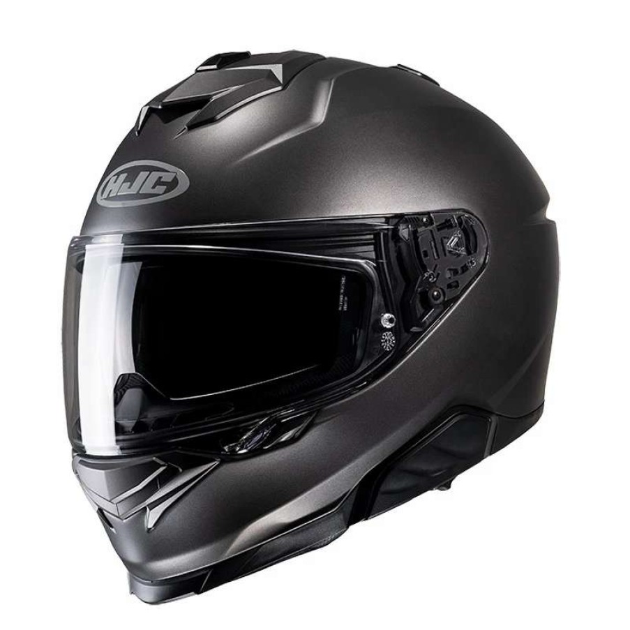 Helmets * | Coupon Plastic Hjc I71 Helmet Titanium Matt