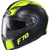 Helmets * | Cheap Fiber Hjc F70 Mago Helmet Black Yellow