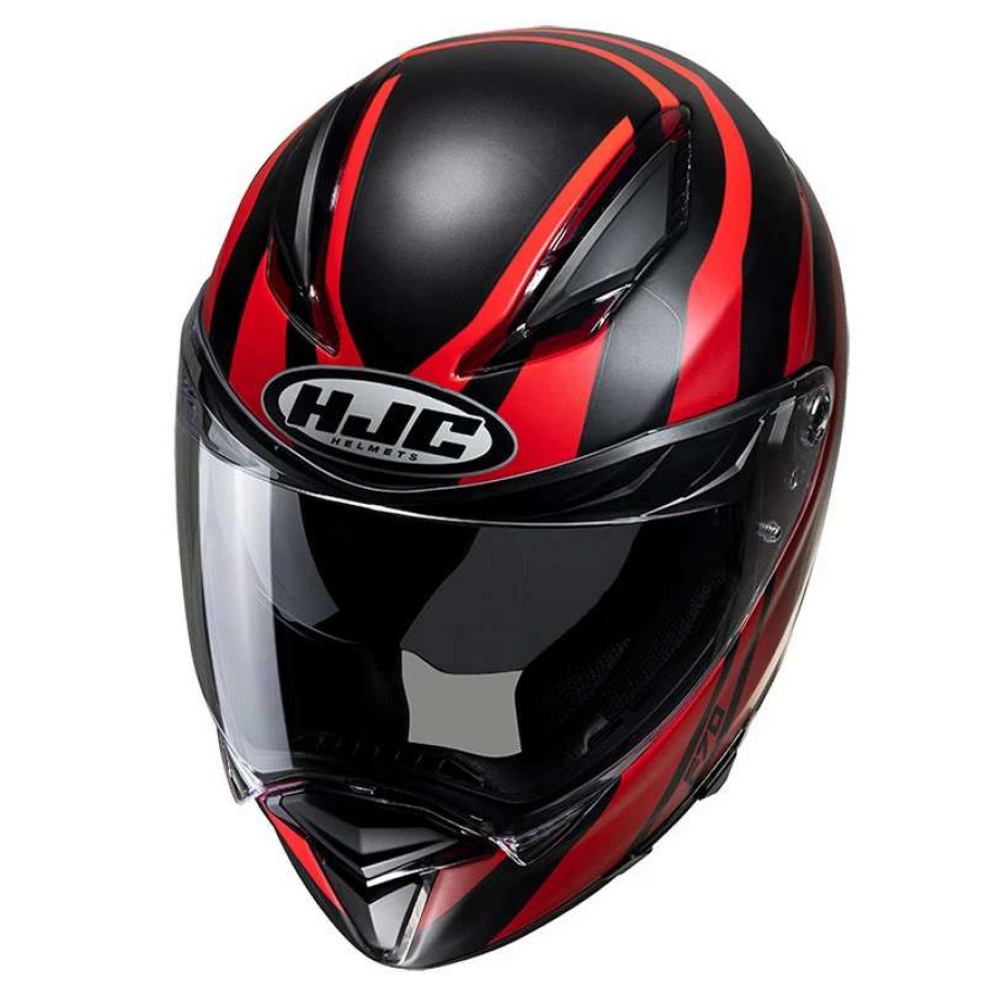 Helmets * | Buy Fiber Hjc F70 Galla Helmet Black Red