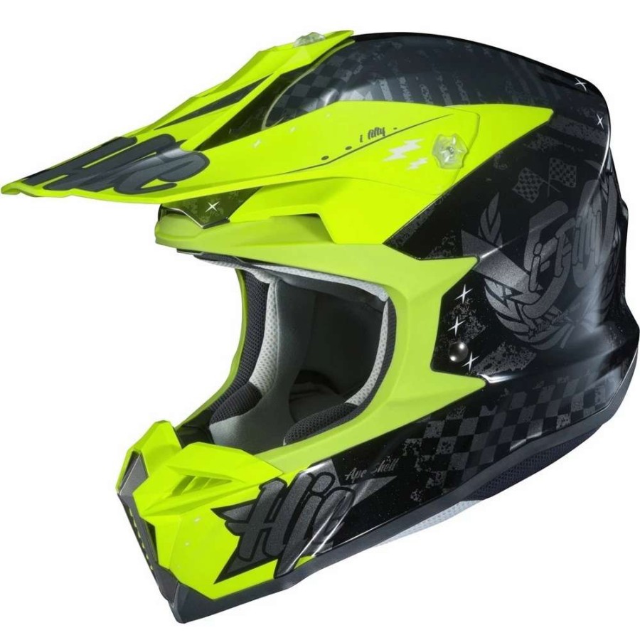 Helmets * | Best Reviews Of Plastic Hjc I50 Artax Helmet Yellow Black