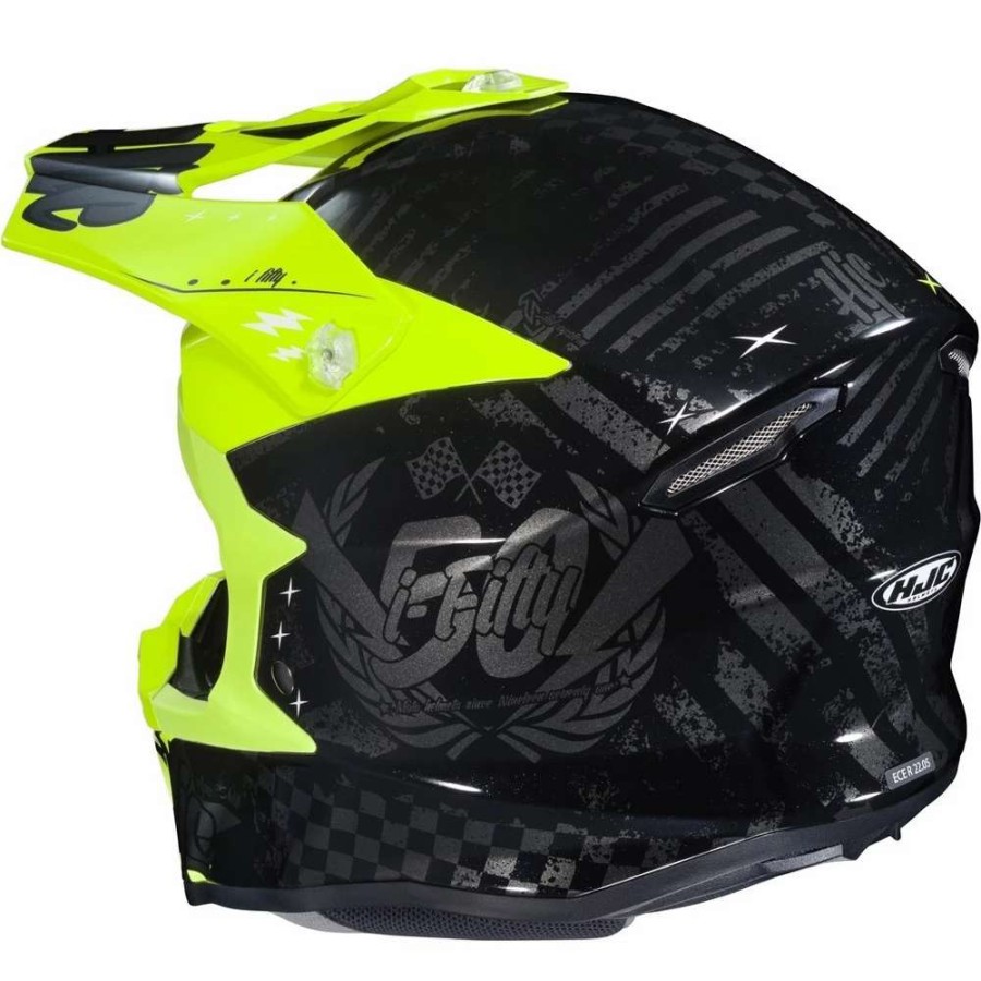 Helmets * | Best Reviews Of Plastic Hjc I50 Artax Helmet Yellow Black