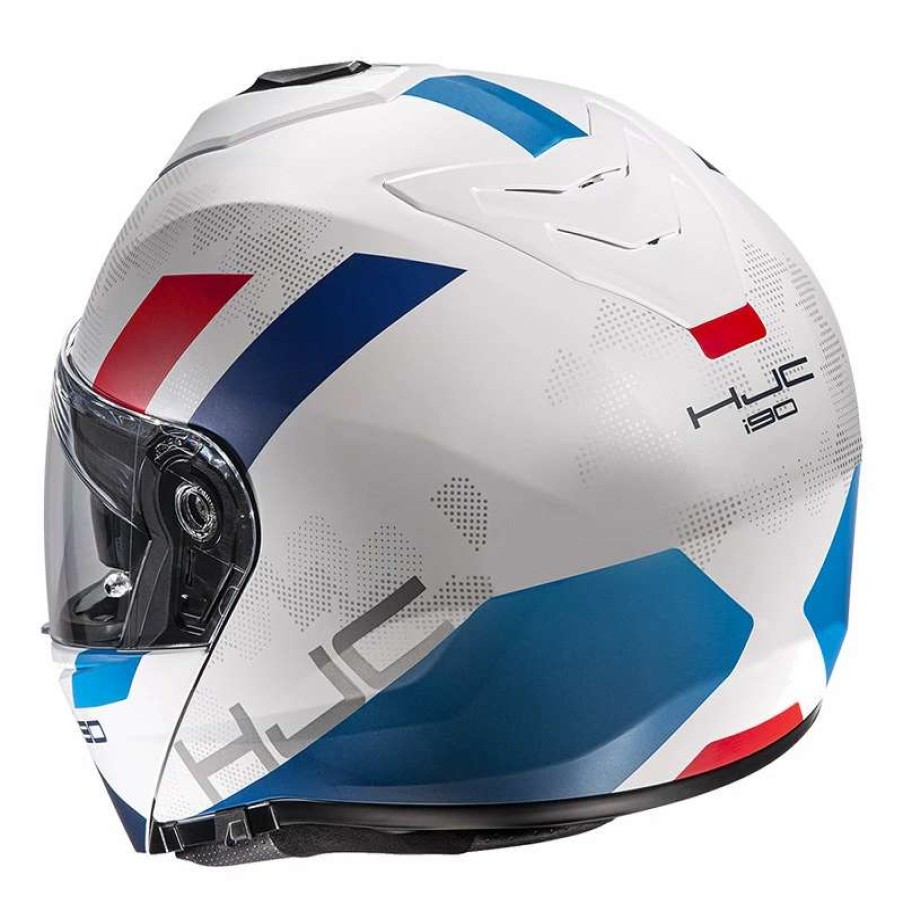 Helmets * | Hot Sale Plastic Hjc I90 Syrex Modular Helmet White Blue