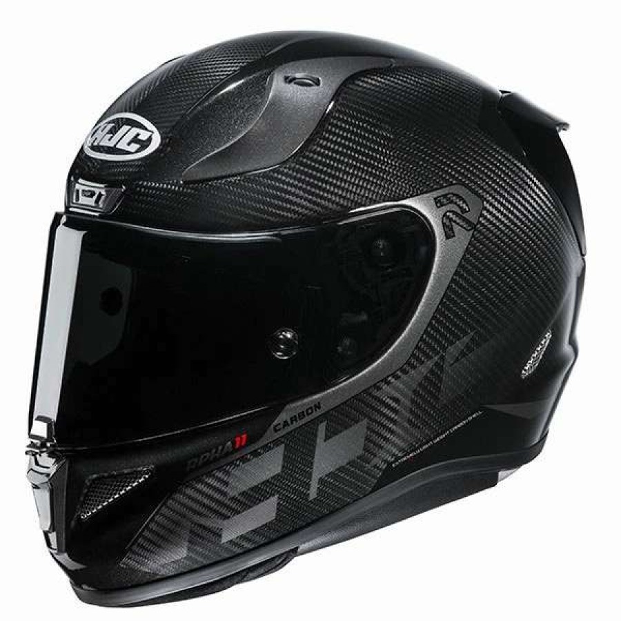 Helmets * | Coupon Fiber Hjc Rpha 11 Carbon Bleer Helmet Dark Gray