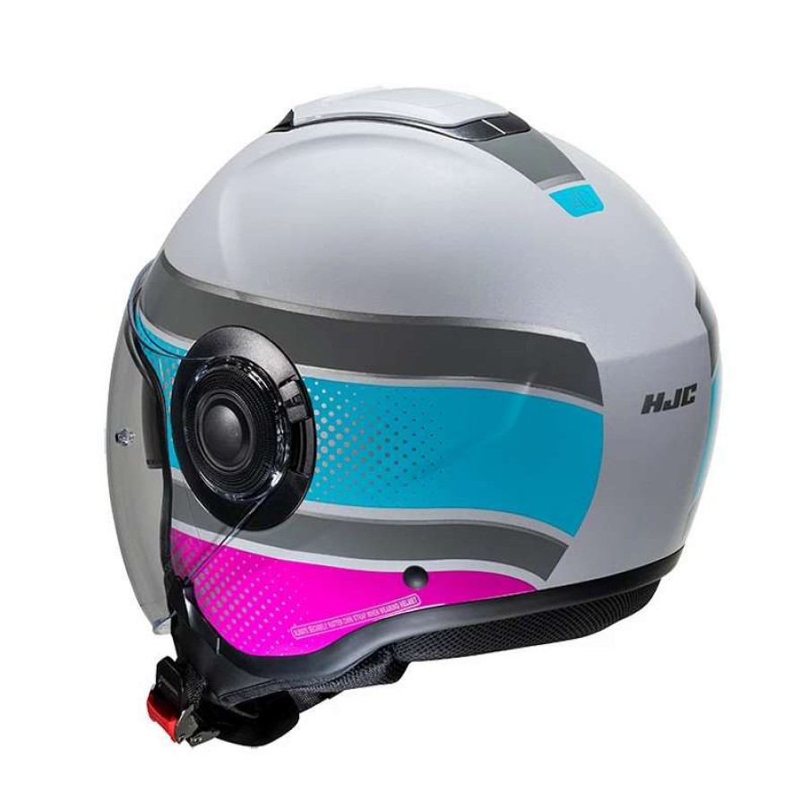 Helmets * | Discount Plastic Hjc I40 Tolan Helmet Aqua Pink