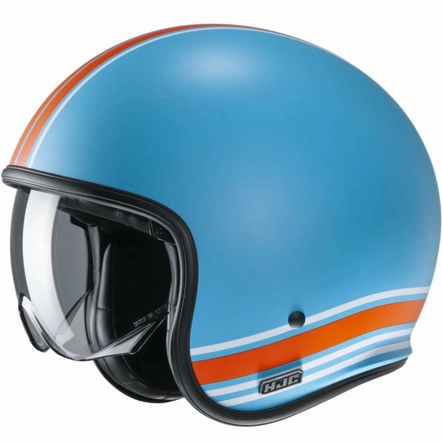 Helmets * | Best Sale Custom Hjc V30 Senti Helmet Blue Orange