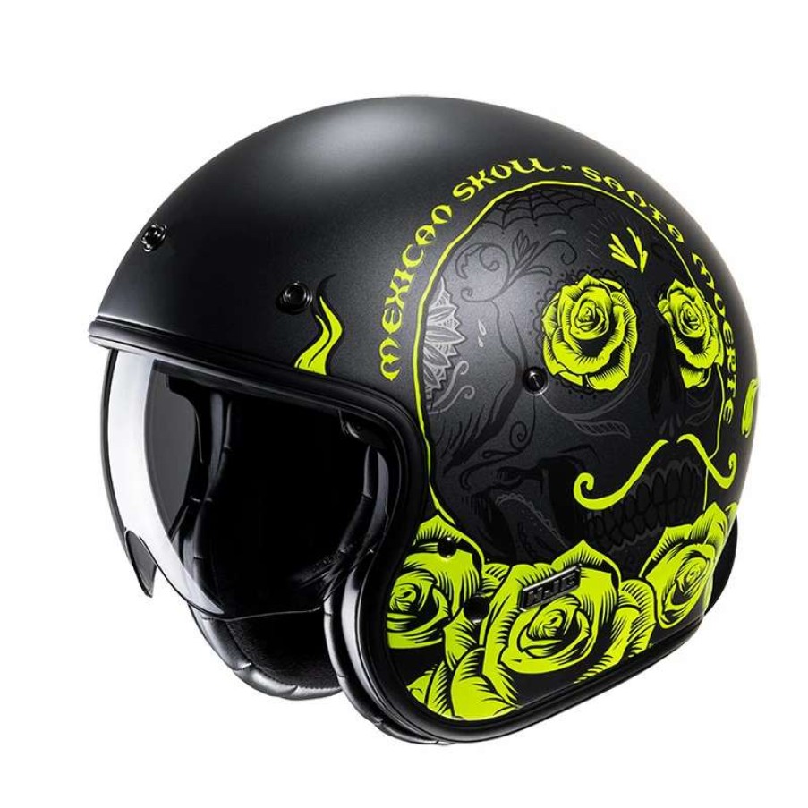 Helmets * | Hot Sale Custom Hjc V31 Desto Helmet Yellow Black