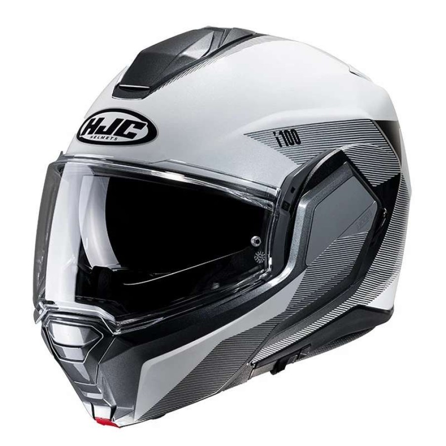 Helmets * | Best Pirce Plastic Hjc I100 Beston Modular Helmet Black Grey