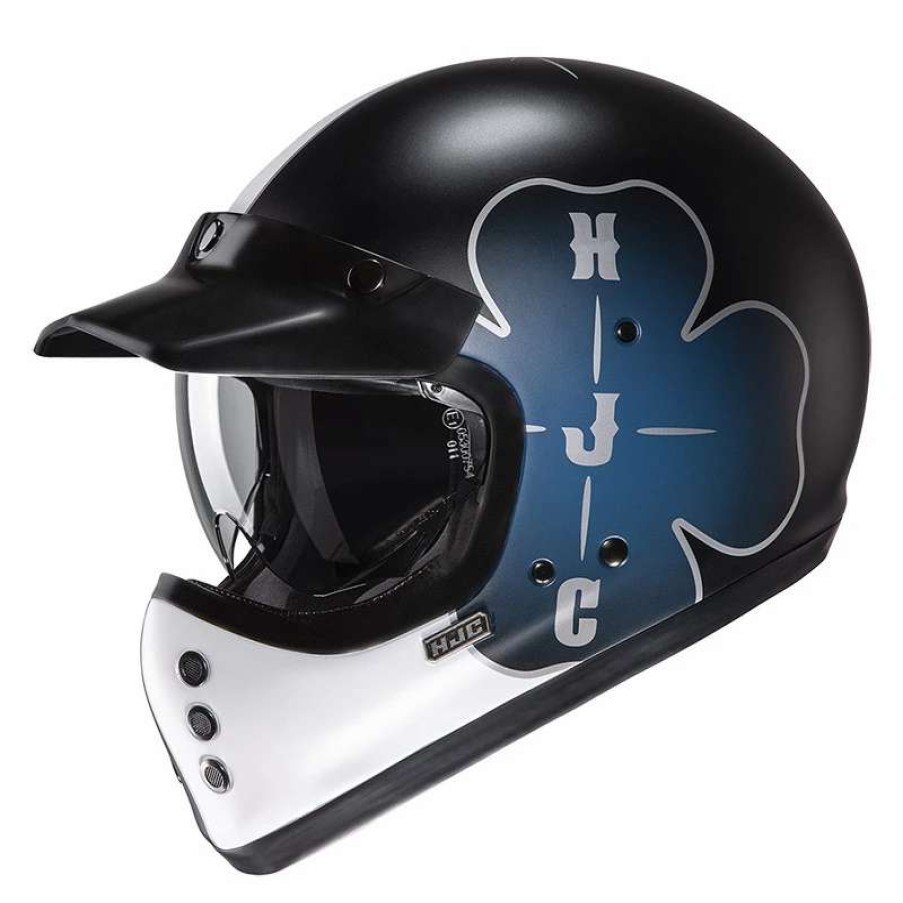 Helmets * | Brand New Fiber Hjc V60 Ofera Helmet Blue Black