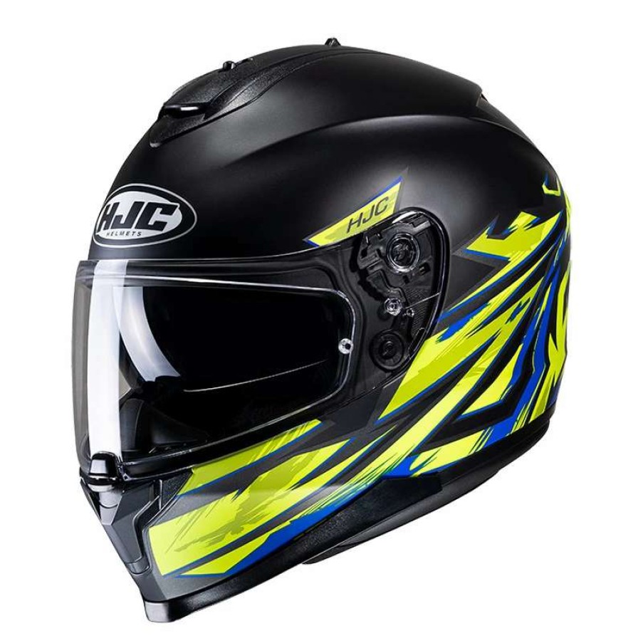 Helmets * | New Plastic Hjc C70 Pentas Helmet Yellow Black