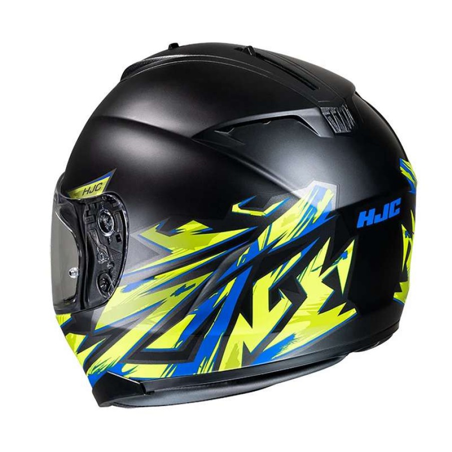 Helmets * | New Plastic Hjc C70 Pentas Helmet Yellow Black