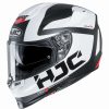 Helmets * | Top 10 Fiber Full Face Helmet Hjc Rpha 70 Balius White