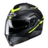 Helmets * | Best Reviews Of Plastic Hjc C91 Karan Modular Helmet Yellow Black