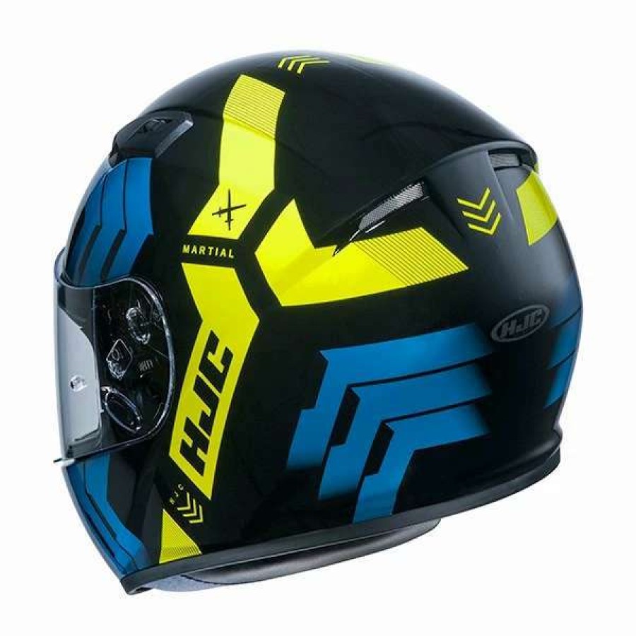 Helmets * | Discount Plastic Hjc Cs-15 Martial Helmet Blue Yellow