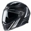 Helmets * | Cheapest Fiber Hjc F70 Carbon Eston White