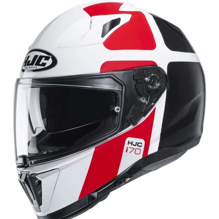 Helmets * | Outlet Plastic Hjc I70 Prika Helmet White Red