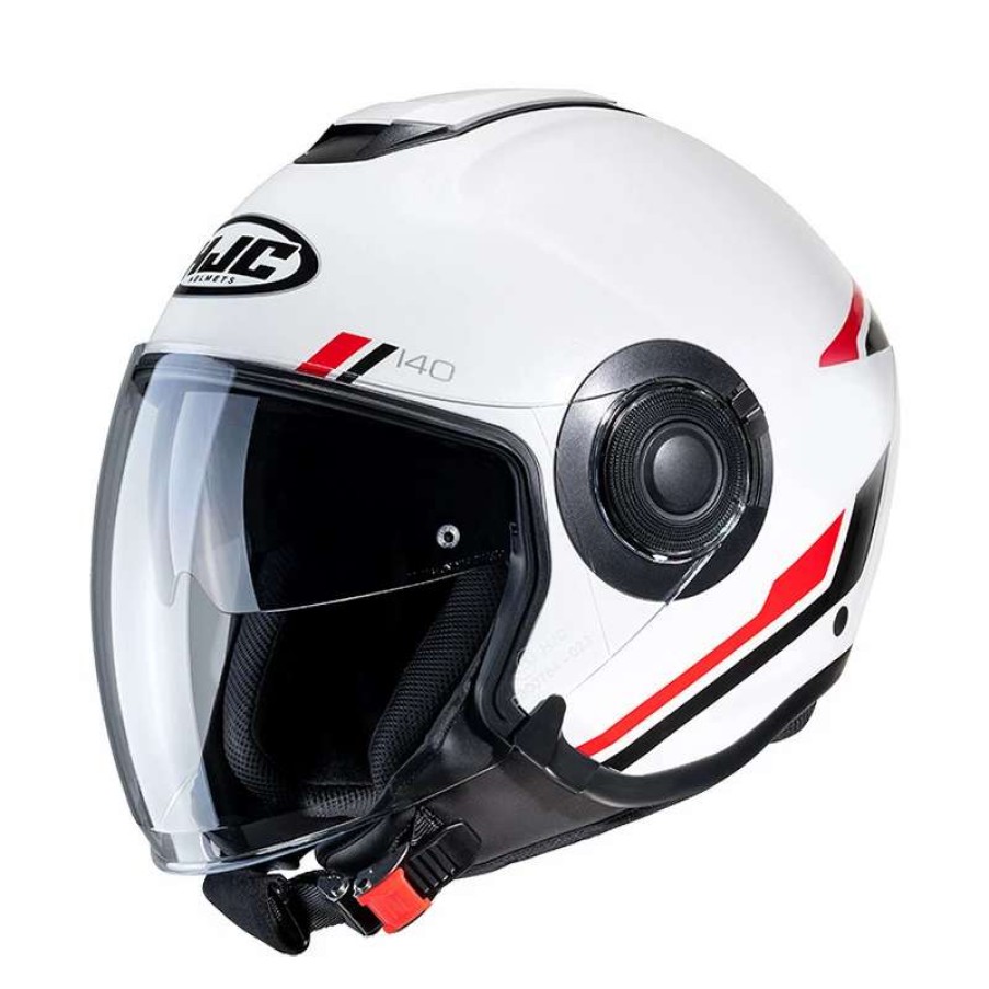 Helmets * | Brand New Plastic Hjc I40 Paddy Helmet Black Red