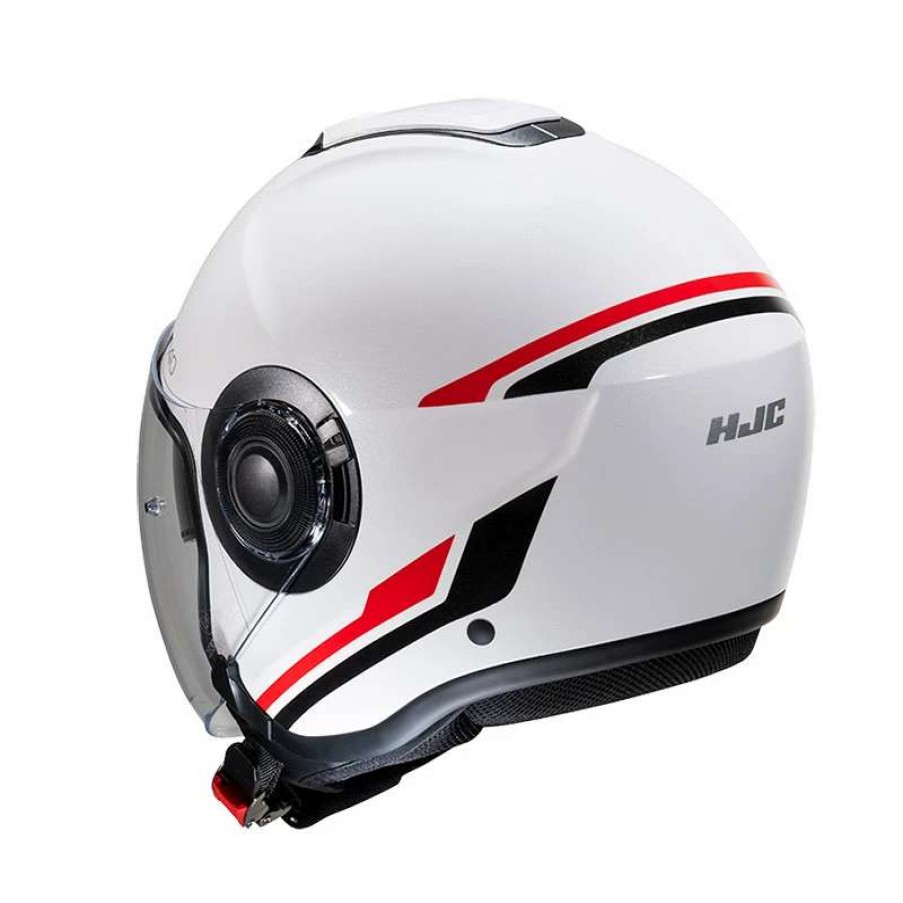 Helmets * | Brand New Plastic Hjc I40 Paddy Helmet Black Red