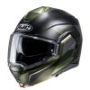 Helmets * | Best Deal Plastic Hjc I100 Beston Modular Helmet Green Titanium