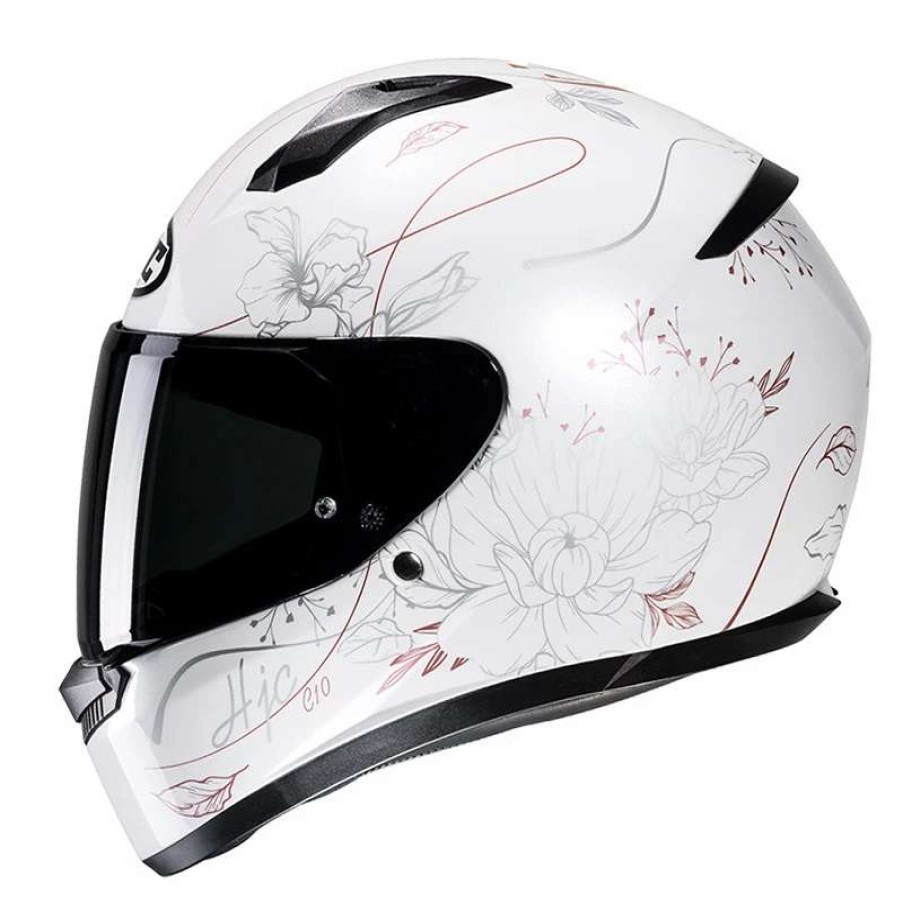 Helmets * | Cheap Plastic Hjc C10 Epik Helmet White Pink