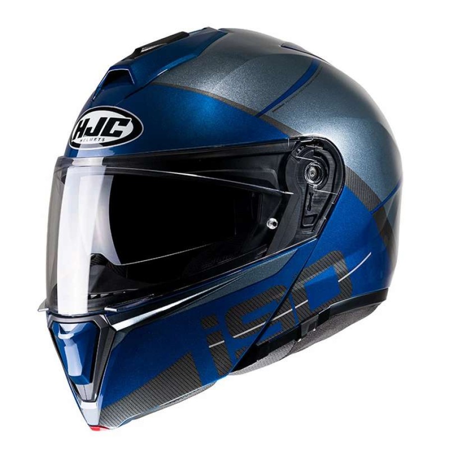 Helmets * | Buy Plastic Hjc I90 May Modular Helmet Grey Blue