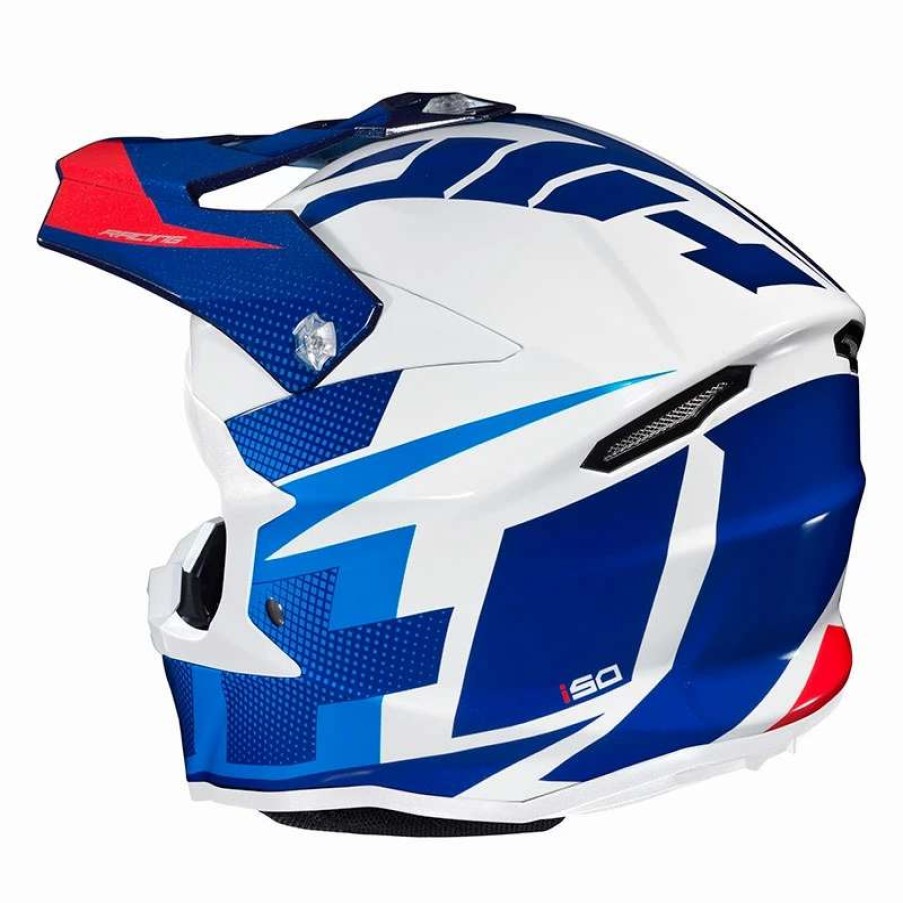 Helmets * | Best Sale Plastic Off Road Helmet Hjc I50 Argos Blue