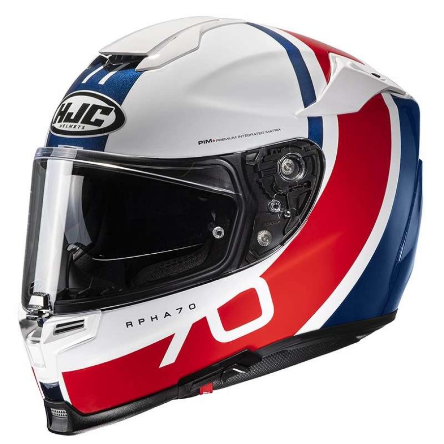 Helmets * | Best Reviews Of Fiber Hjc Rpha 70 Paika Helmet Red Blue