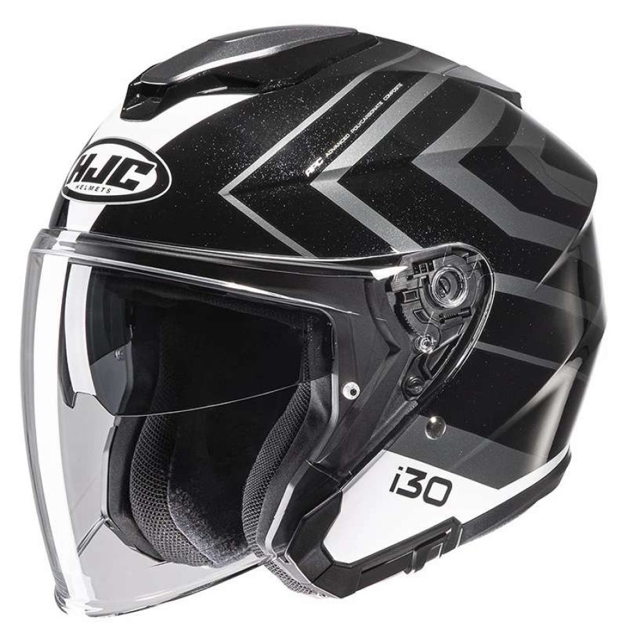 Helmets * | Discount Plastic Hjc I30 Zetra Helmet Black Grey