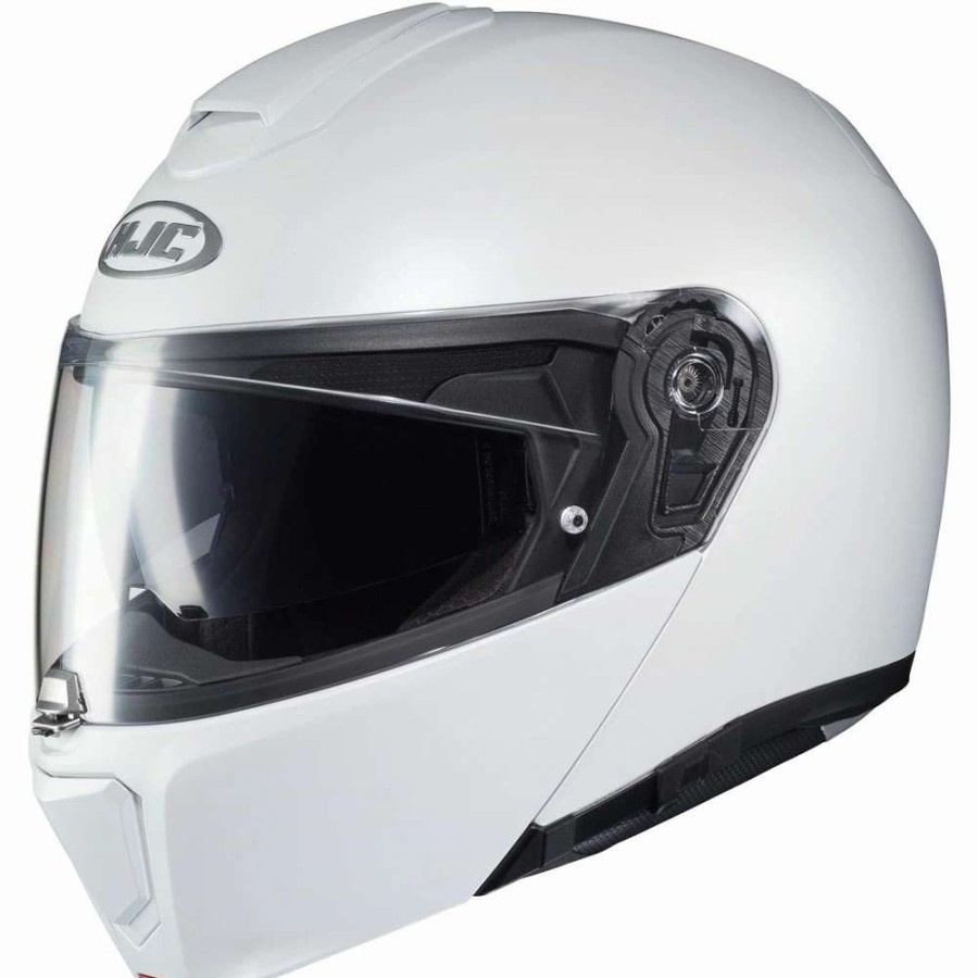 Helmets * | Promo Fiber Hjc Rpha 90S Metal Modular Helmet White